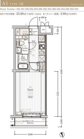 ＭＡＸＩＶ川崎ＮＯＲＴＨの物件間取画像